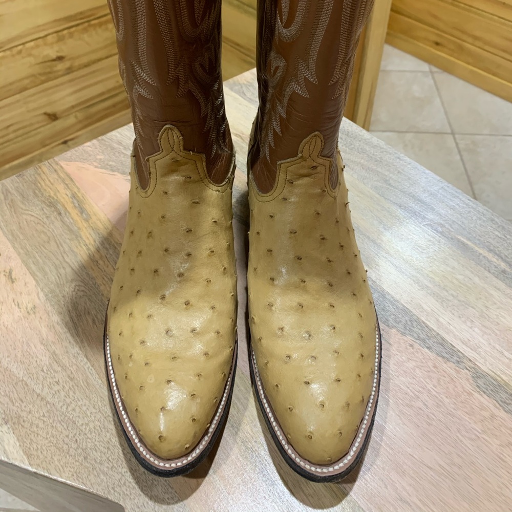 Anderson Bean Ostrich Cowboy Boots